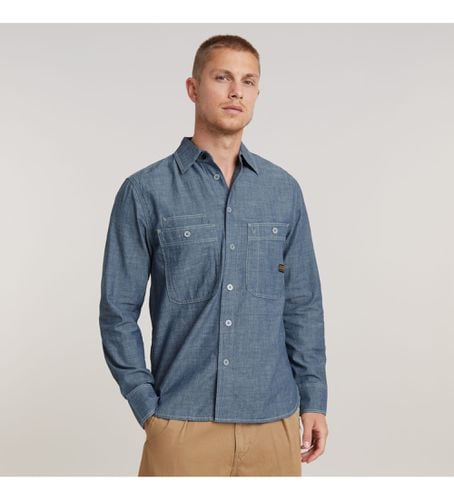 D23009-D558-082 Nimes Regular Shirt (S), Bleu, Casuel, Denim, Manche longue, Le coton biologique, Durable - G-Star - Modalova