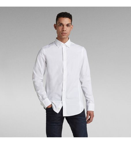 D17026-C271-110 Dressed Super Slim Shirt (XXS), Blanc, Casuel, Coton, Manche longue - G-Star - Modalova