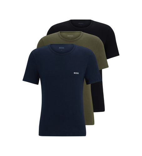 Unisex. 50509255 Lot de 3 T-shirts classiques marine, , (S), Homewear, Coton, Manche courte - BOSS - Modalova