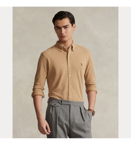 Manches de chemise en tricot marron (S), Casuel, Lin, Manche longue - Polo Ralph Lauren - Modalova