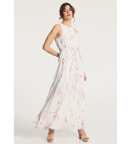 Robe longue plissée avec motif pétale imprimé (XS), Casuel, Polyester, Sans manches / bretell - Victorio & Lucchino, V&L - Modalova