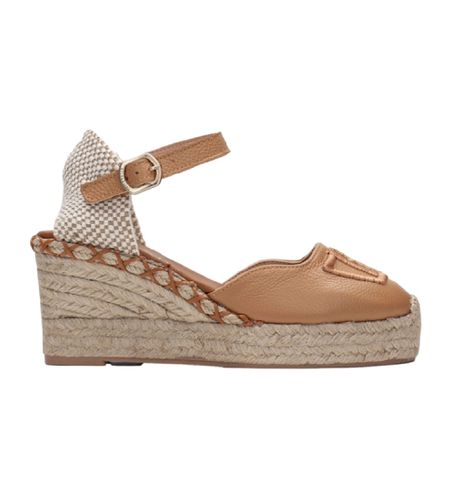 HV243449 Sofia 5 espadrilles en cuir cassé marron - Hauteur du talon 5cm (37), 3 à 5 cm, 5 à 8 cm, Boucle, Casuel - Hispanitas - Modalova