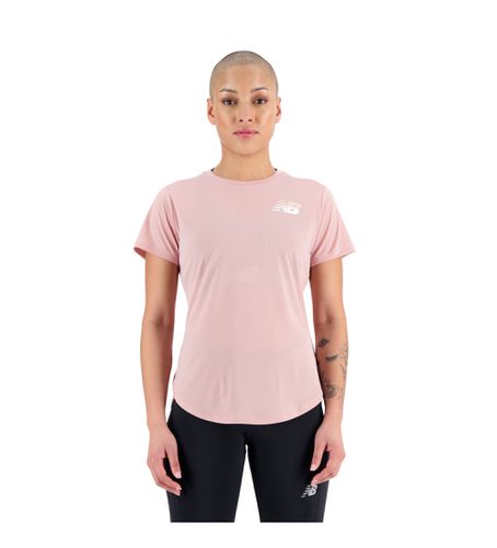 WT23224 Haut à manches courtes avec graphique Accelerate (XS), Sport, Rose, Running, Multisport, Manche courte, Poli - New Balance - Modalova