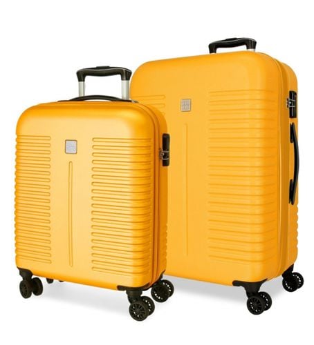 Unisex. 5089528 Ensemble de bagages à roulettes India Hard Shell 55-70cm ocher (OSFA), Casuel, Jaune, ABS/Polycarbonate, Moyen, Ca - Roll Road - Modalova