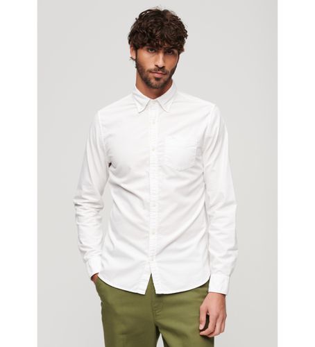 M4010653A Chemise Oxford (S), Casuel, Fête, Classique, Manche longue, Le coton biologique, Durable - Superdry - Modalova