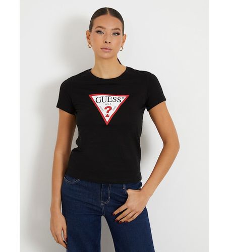 W1YI1BI3Z14 T-shirt à logo triangulaire (XS), Casuel, Coton, Manche courte - Guess - Modalova