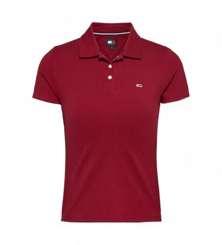 DW0DW17220 Polo Slim Essential marron (L), Casuel, Grenat, Coton, Manche courte - Tommy Jeans - Modalova