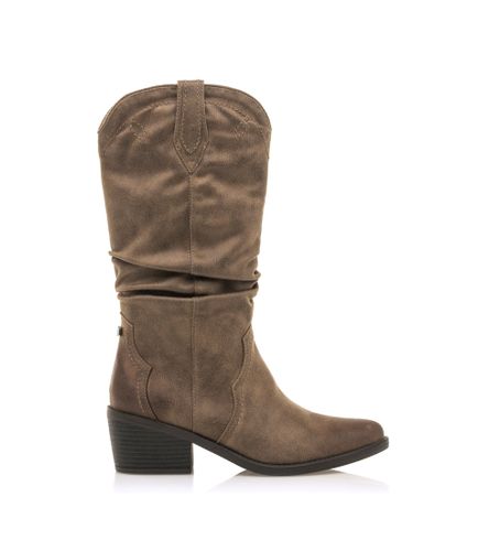 Bottes Tanubis marron -Hauteur du talon 6cm (36), Tissu, 5 à 8 cm, Fermeture éclair, Casuel - MTNG - Modalova