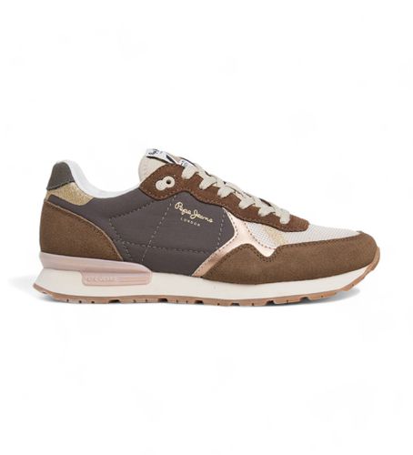 PLS40019 Brit Mixt Leather Sneakers brown (36), Cuir, Marron, Plat, Lacets, Casuel - Pepe Jeans - Modalova