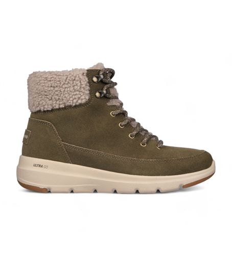 Bottes en cuir Glacial Ultra Woodlands vertes (35), Plat, Fermeture éclair, Casuel - Skechers - Modalova