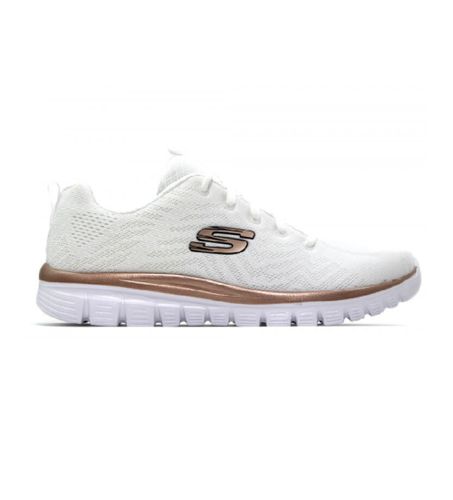 Trainers Graceful Get Connected (42), Blanc, Tissu, Plat, Lacets, Casuel, Sport - Skechers - Modalova