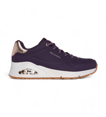 Trainers Uno Shimmer Away dark (36), Plat, Lacets, Casuel, Violet - Skechers - Modalova