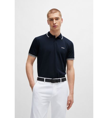 Polo Paul (S), Casuel, Coton, Manche courte, Marine - BOSS - Modalova