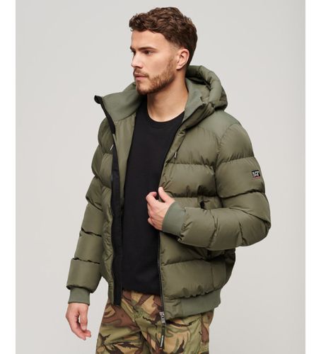 M5011904A Bomber Sports Puffer (L), Casuel, Vert, Polister recyclé - Superdry - Modalova