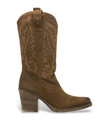 Bottes 54118 marron (37), Cuir, 5 à 8 cm, Aucun, Casuel - Mustang - Modalova