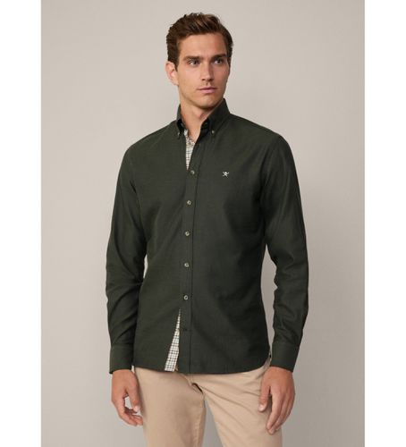 HM3010065 Chemise à bordures en flanelle, (L), Casuel, Coton, Manche longue - Hackett London - Modalova