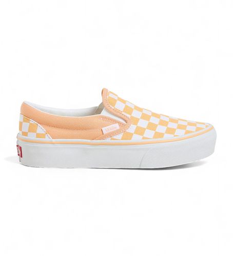 Unisex. VN00018EAAS1 Checkerboard Classic Slip-On Platform Sneakers (40.5), Tissu, 3 à 5 cm, Aucun, Casuel - Vans - Modalova