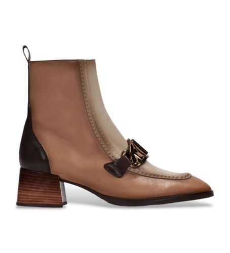 CHI232993 Bottines en cuir double H marron (36), 3 à 5 cm, Fermeture éclair, Casuel - Hispanitas - Modalova