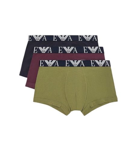 F715 Pack 3 Boxers Asv , marron, (XL), Homewear, Grenat, Coton - Emporio Armani - Modalova