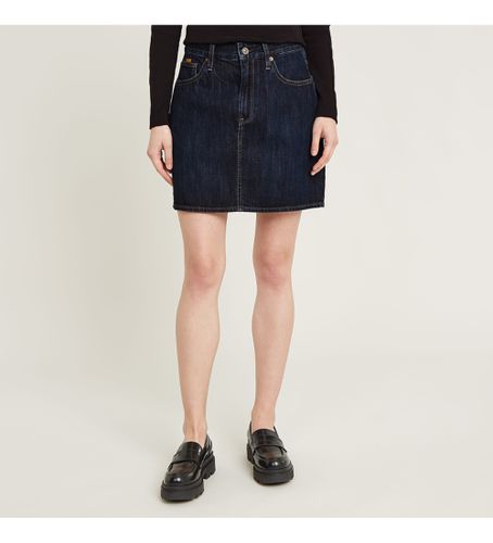 D24387-D536-G845 Viktoria Clean Edge Skirt (24), Casuel, Coton, Denim, Marine - G-Star - Modalova