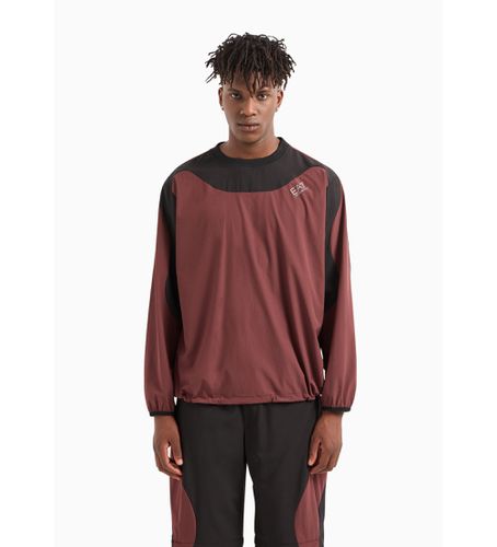 DPB72_PNHGZ Sweat Athlete marron (L), Casuel, Grenat, Polyester - EA7 - Modalova