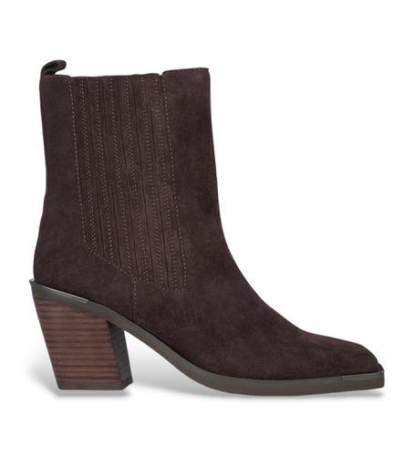 I240520 Bottines en cuir marron à bout carré (36), 5 à 8 cm, Aucun, Casuel - Alma en pena - Modalova