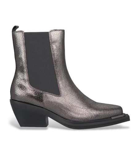 I240701 Bottines en cuir plat argentées (36), 5 à 8 cm, Aucun, Casuel - Alma en pena - Modalova