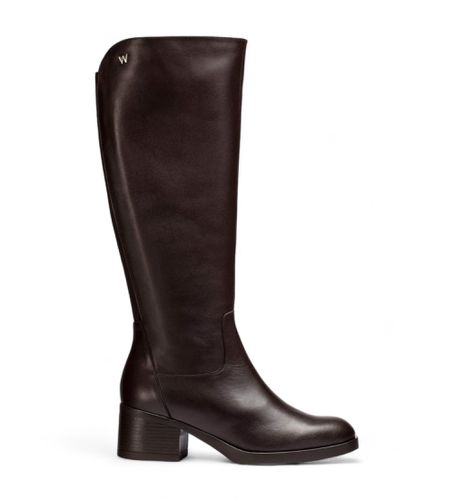 G-6241 Bottes en cuir Melissa marron (36), 3 à 5 cm, Aucun, Casuel - Wonders - Modalova