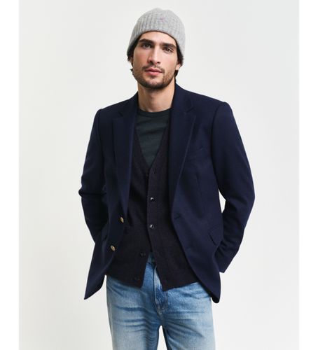 Club Jacket Flannel Wool Slim Fit Flannel Club Jacket (48), Casuel, Laine, Marine - Gant - Modalova