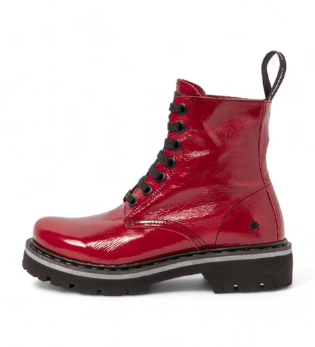 Unisex. 111661308003_008 Bottines en cuir 1166 Marina rouge (36), Plat, 1 à 3 cm, Lacets, Casuel - Art - Modalova