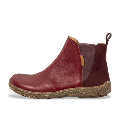 N7862ADE505_091 Bottines en cuir N786 marron (37), Plat, Aucun, Casuel, Grenat - El Naturalista - Modalova