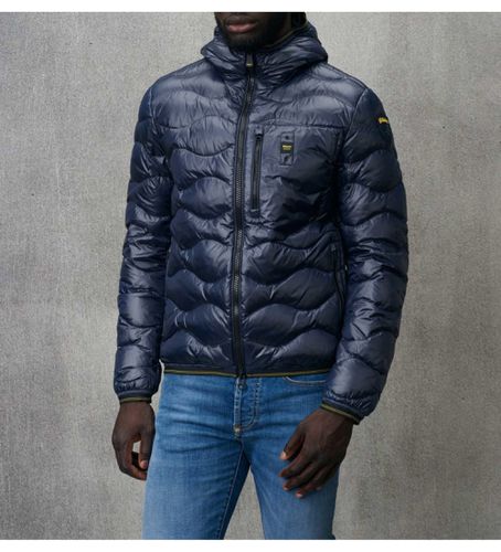 WBLUC03030 Veste légère bleue à vagues (S), Casuel, Nylon - Blauer - Modalova