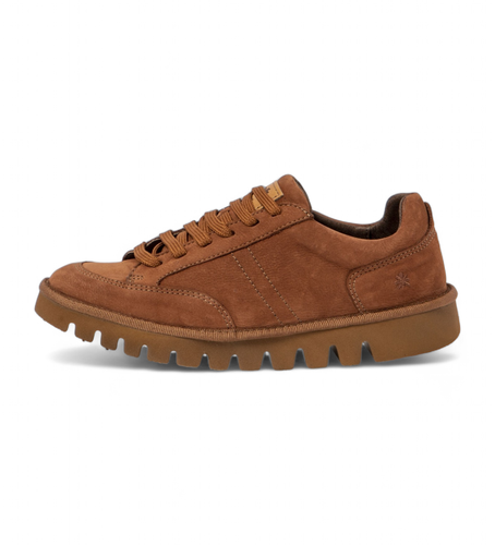 Unisex. 115951118003_023 Baskets en cuir marron 1595 (42), Plat, Lacets, Casuel - Art - Modalova