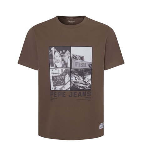 PM509641 T-shirt Awest marron (S), Casuel, Coton, Manche courte, Durable - Pepe Jeans - Modalova