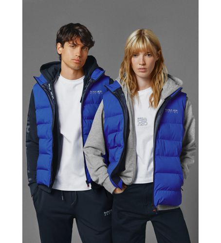 Bull Racing x Pepe Jeans unisex. RU400002 Gilet unisexe à capuche matelassée (S), Casuel, Polyester - Red Bull Racing x Pepe Jeans - Modalova