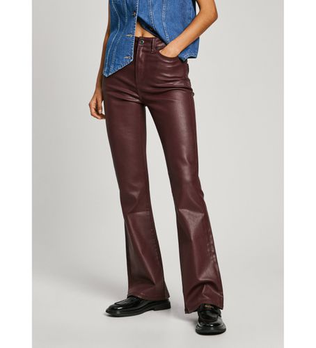 PL204733YH7 Jeans Flare Hw (26/32), Casuel, Denim, Modal, Durable, Bordeaux - Pepe Jeans - Modalova