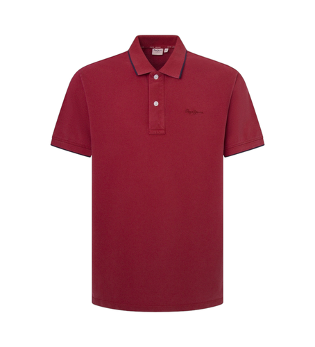 PM542207 Polo John Gd Ss marron (S), Casuel, Grenat, Manche courte, Durable - Pepe Jeans - Modalova