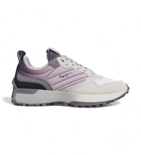 PLS60010 Baskets en cuir lilas Lucky Flag (36), Plat, Lacets, Casuel, Violet - Pepe Jeans - Modalova