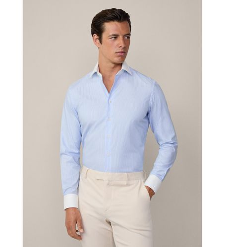 HM3010068 Chemise formelle Oxford bleue (150), Casuel, Fête, Coton, Classique, Manche longue - Hackett London - Modalova