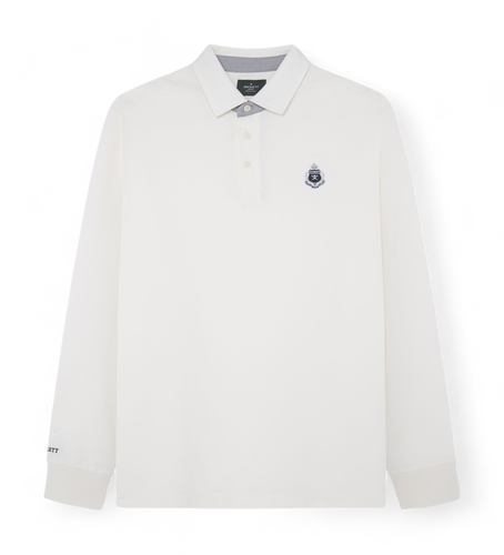 HM550982 Polo Heritage Small Logo (XS), Casuel, Coton, Manche longue - Hackett London - Modalova