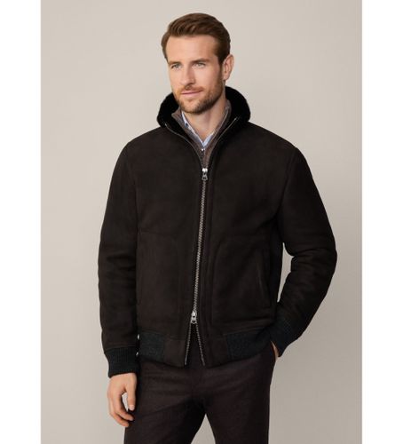 HM403230 Veste bombardier en shearling marron (M), Casuel, Cuir - Hackett London - Modalova