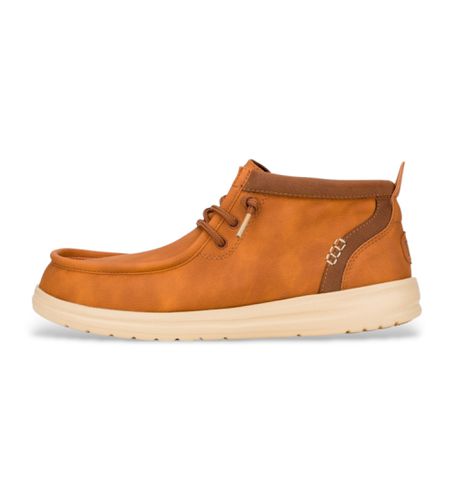 HD42051 Trainers Wally Mid Classic brown (40), Marron, Plat, Lacets, Casuel - HeyDude - Modalova