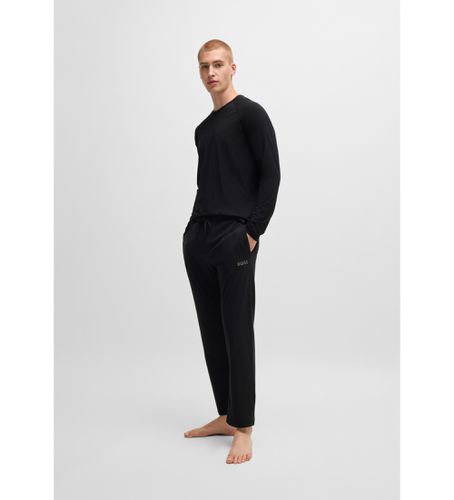 Pyjama en maille de coupe régulière avec surpiqûres ton sur ton (S), Homewear, Manche longue, Lyocell - BOSS - Modalova