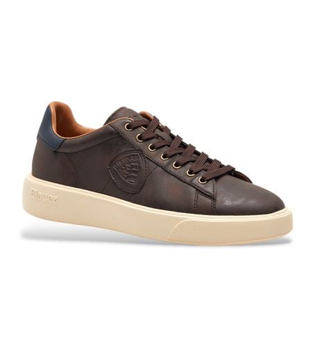 F4BUCK01 Baskets en cuir Buck marron (40), Plat, Lacets, Casuel - Blauer - Modalova