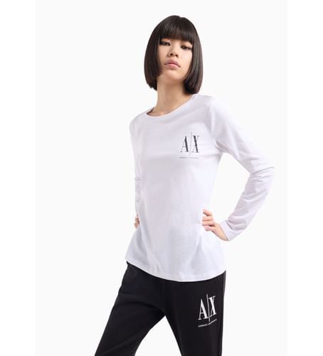 NYTLXYJG3Z5100 T-shirt Ax (L), Casuel, Coton, Manche longue - Armani Exchange - Modalova