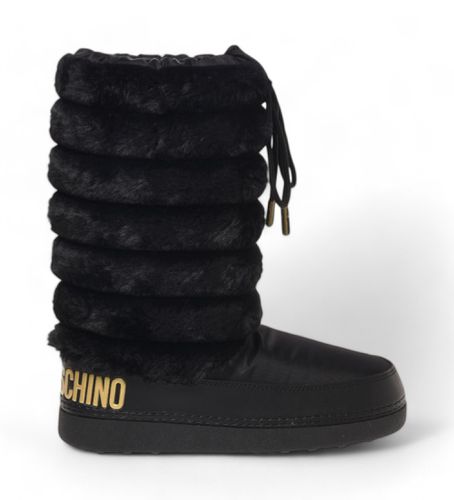 JA24312G0LISH000 Bottes Ski Soft (35/36), Plat, 1 à 3 cm, Lacets, Casuel - Love Moschino - Modalova