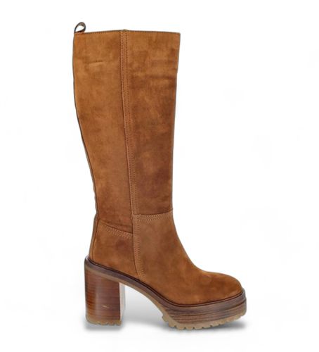 Bottes en cuir marron Anima (35), 5 à 8 cm, Fermeture éclair, Casuel - Alpe - Modalova