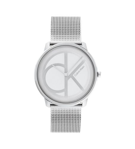 Unisex. 25200027 Montre Iconic Mesh en (OSFA), Blanc, Casuel, Bracelet, Acier inoxidable - Calvin Klein - Modalova