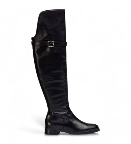 C-5487 Bottes hautes en cuir (36), 1 à 3 cm, Fermeture éclair, Casuel - Wonders - Modalova