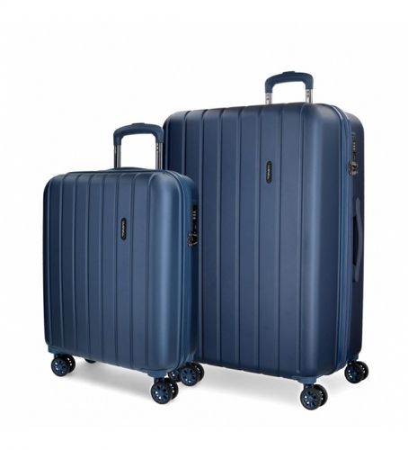 Unisex. 5318964 Set de valises Wood -38,5x55x20cm / 49x70x28cm (OSFA), Bleu, Casuel, ABS/Polycarbonate - Movom - Modalova